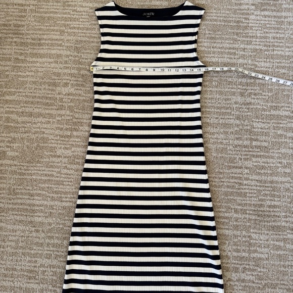 J. Crew Knit boatneck midi dress in stripe - Picture 4 of 5